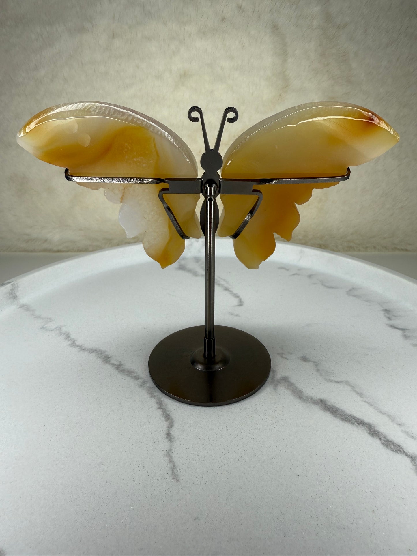 Gelber Achat Schmetterling