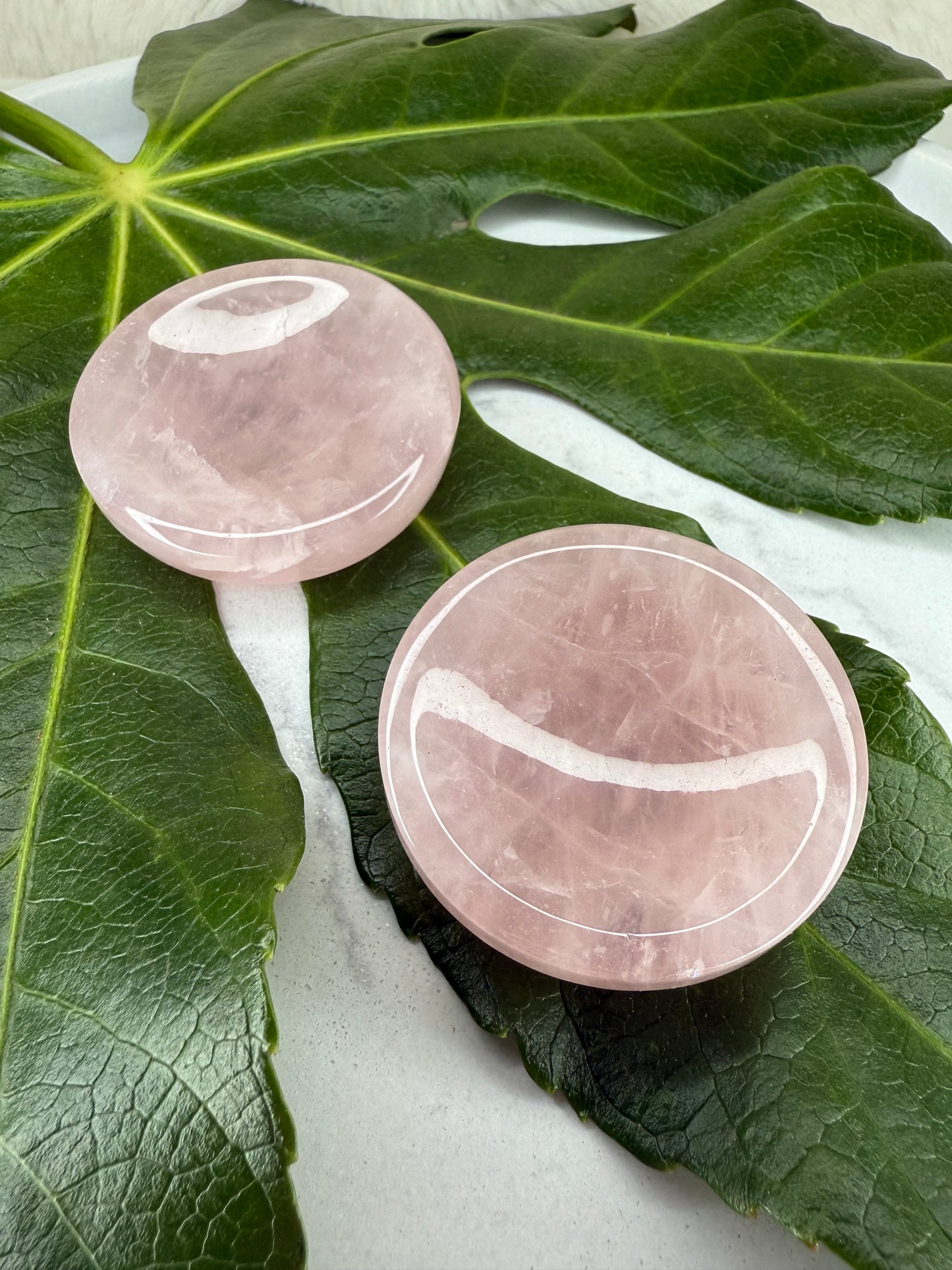 Mini Rosenquarz Schale