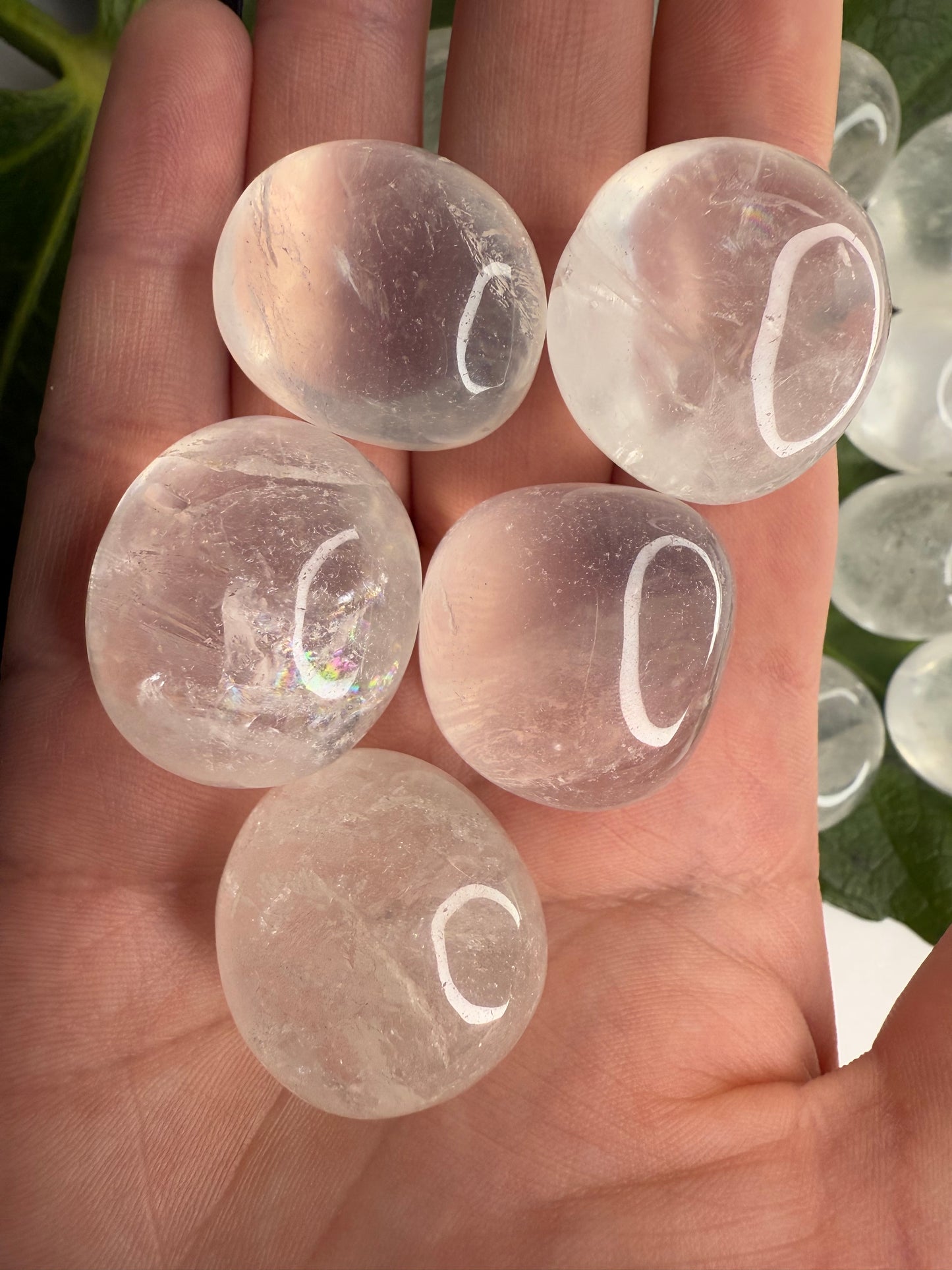 Bergkristall Trommelstein