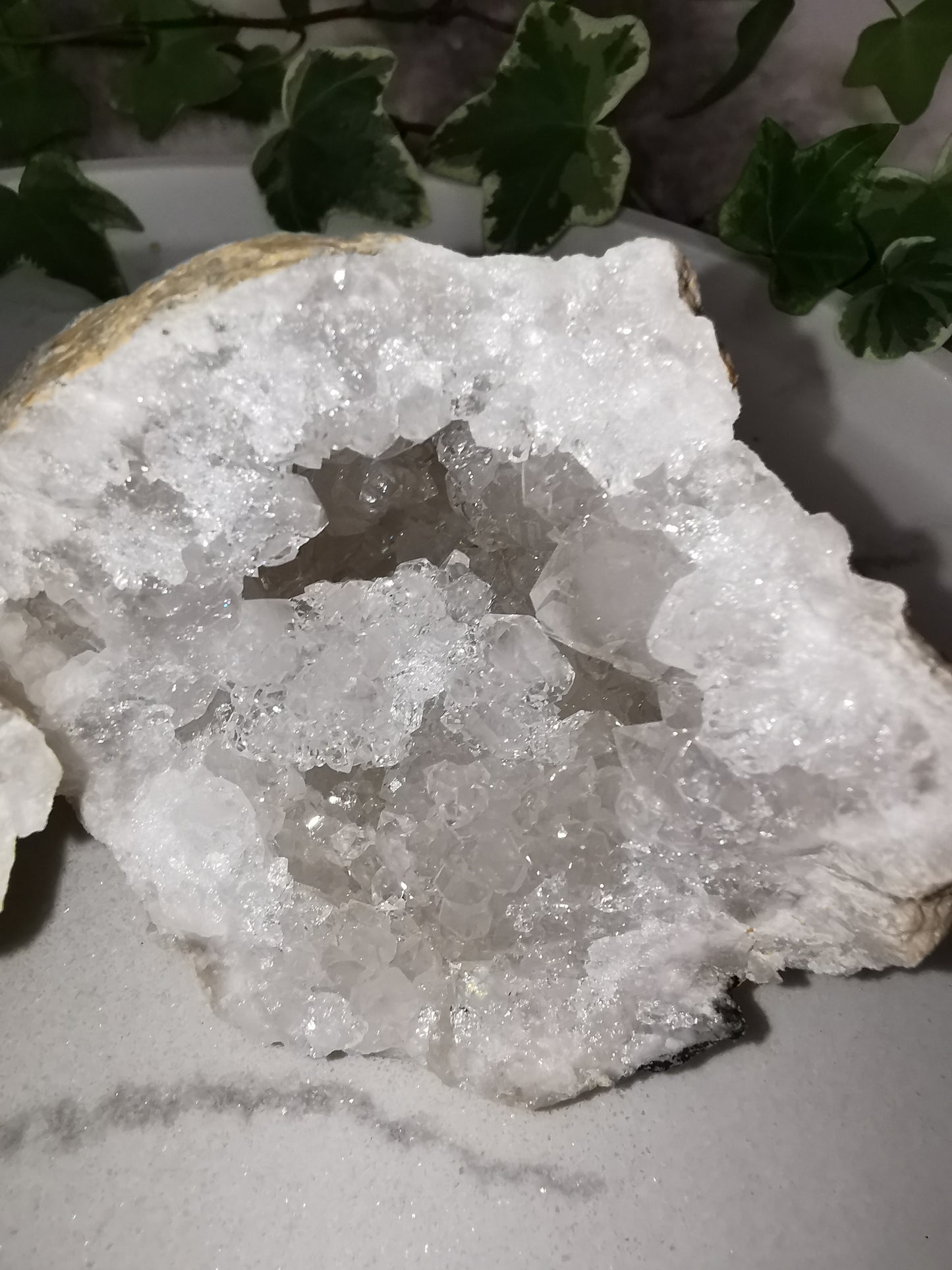 Bergkristall Geoden-Paar