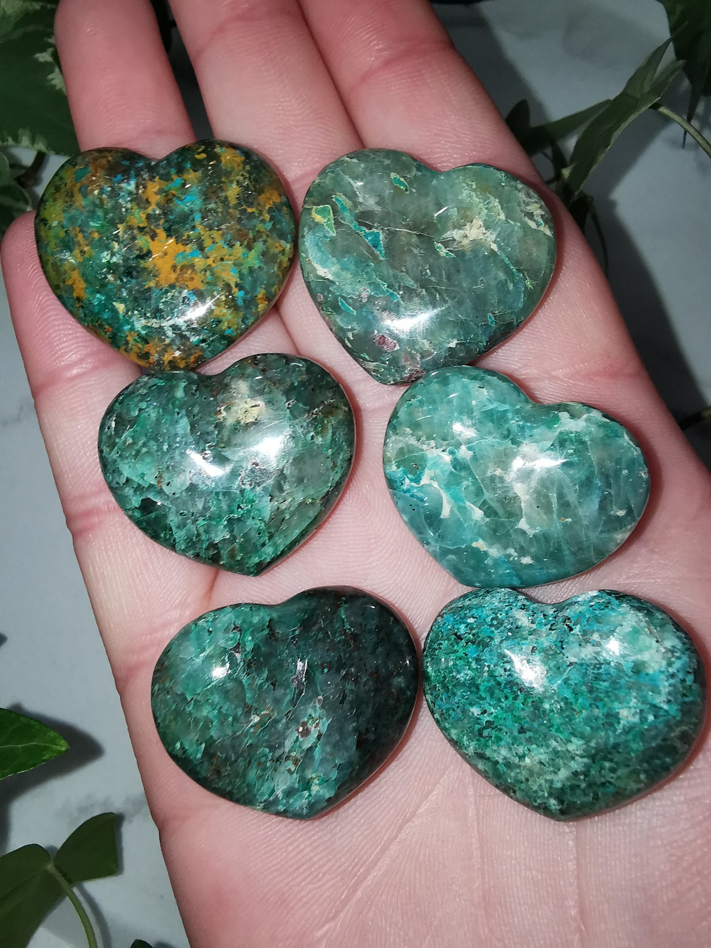 Chrysokoll Mini Herz