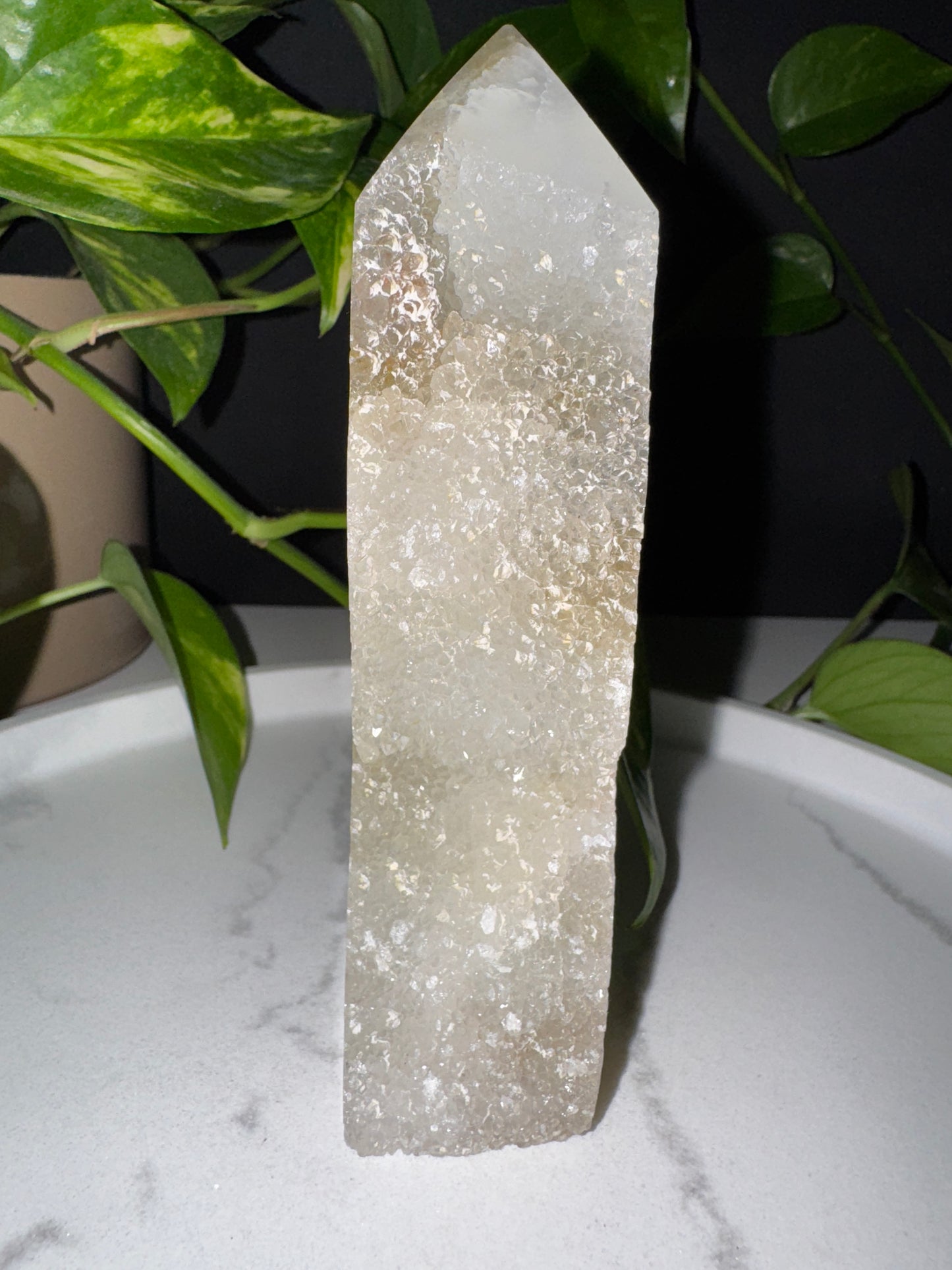 Druzy Grüner Fluorit Turm