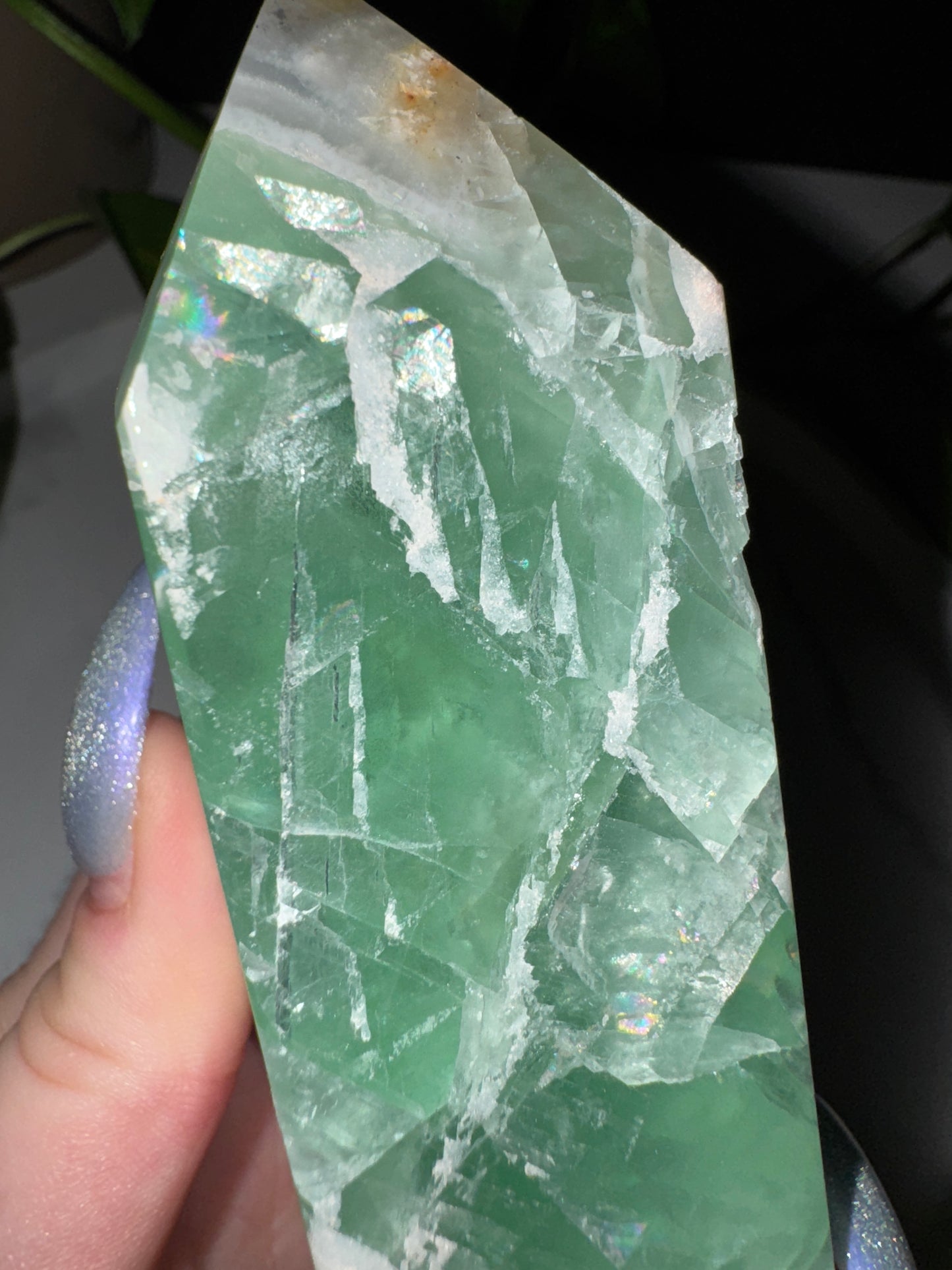 Druzy Grüner Fluorit Turm
