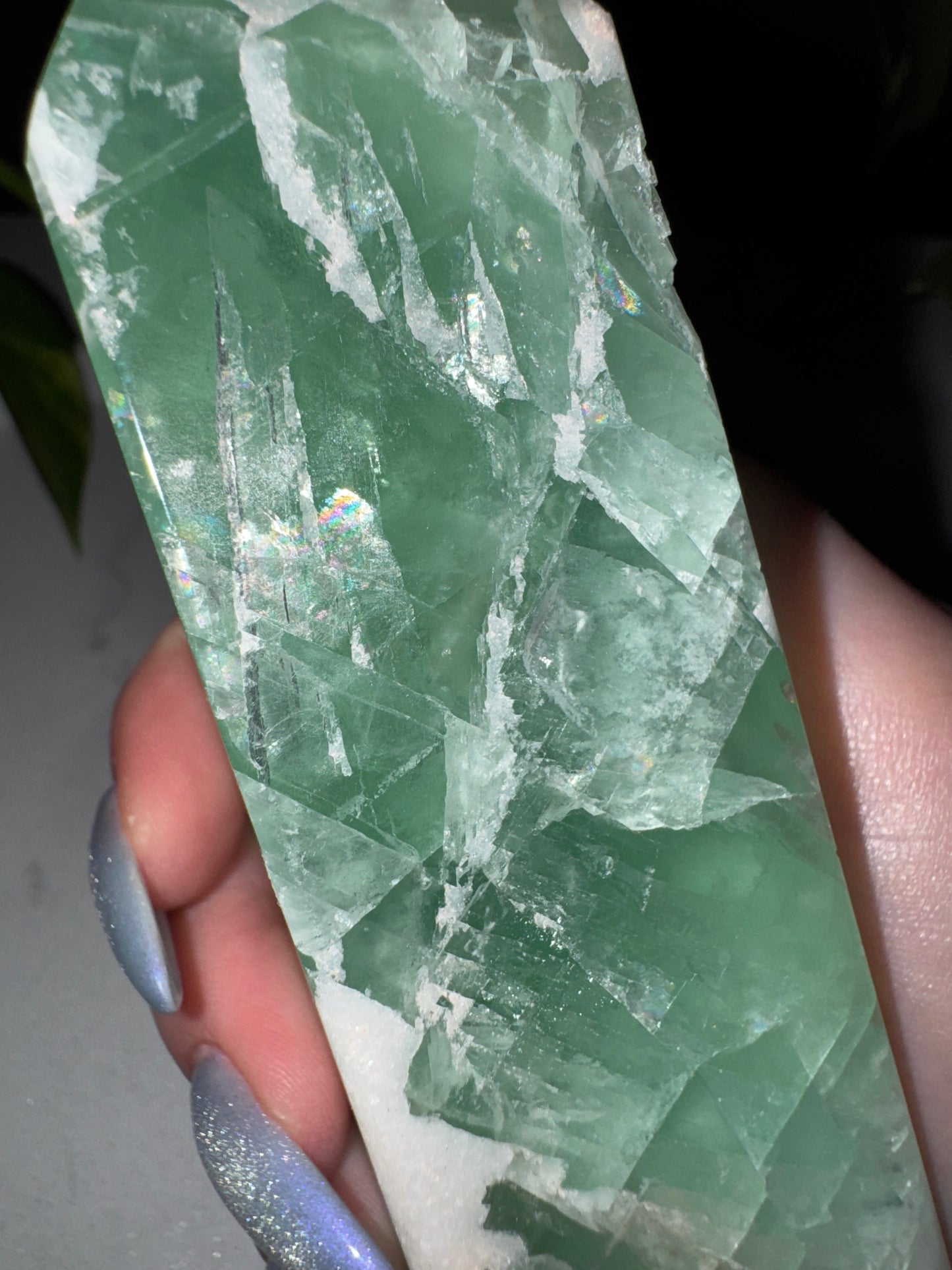 Druzy Grüner Fluorit Turm