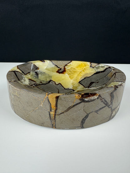 XL Drachenstein (Septarie) Deko Schale