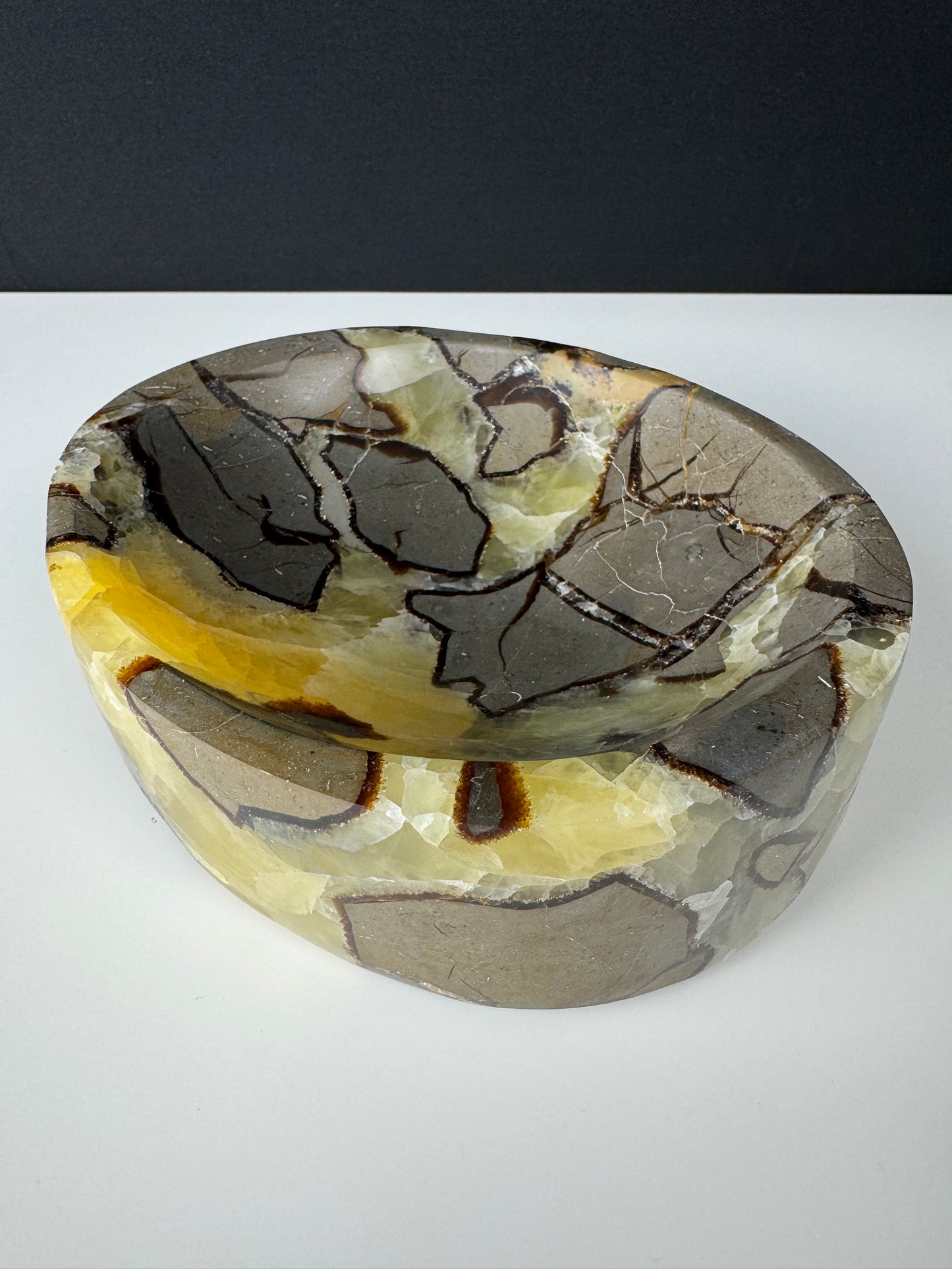 XL Drachenstein (Septarie) Deko Schale