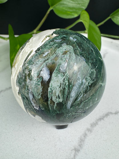 Moosachatkugel (50mm)