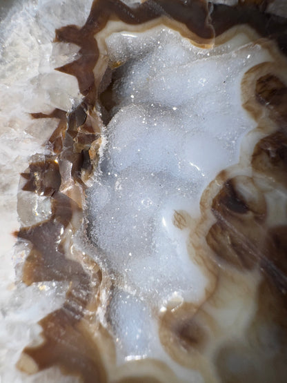 Druzy Herz aus blau-grauem Achat #1