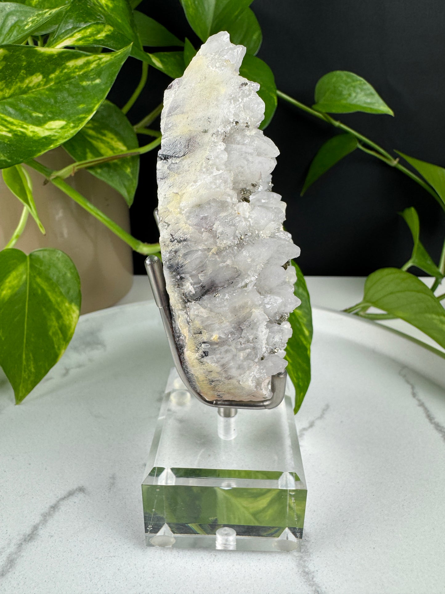 Druzy Quarz & Pyrit Cluster