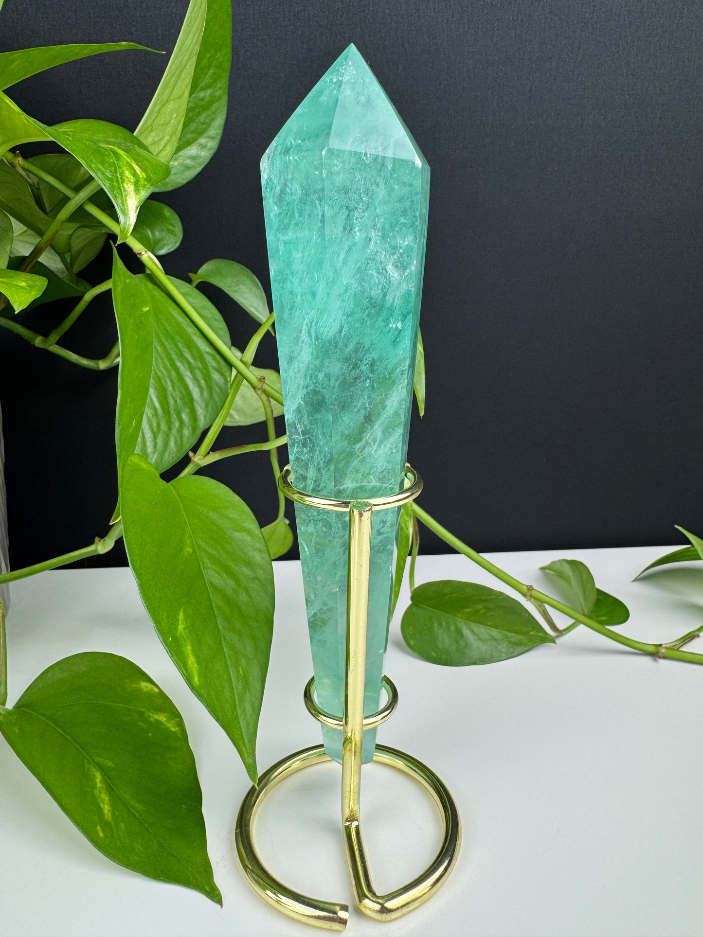 XL Grüner Fluorit Zepter (A+ Qualität)