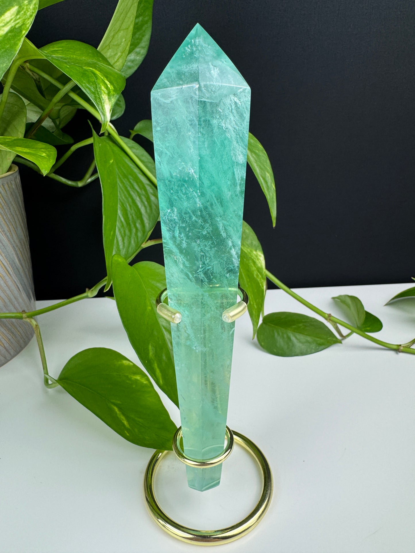 XL Grüner Fluorit Zepter (A+ Qualität)