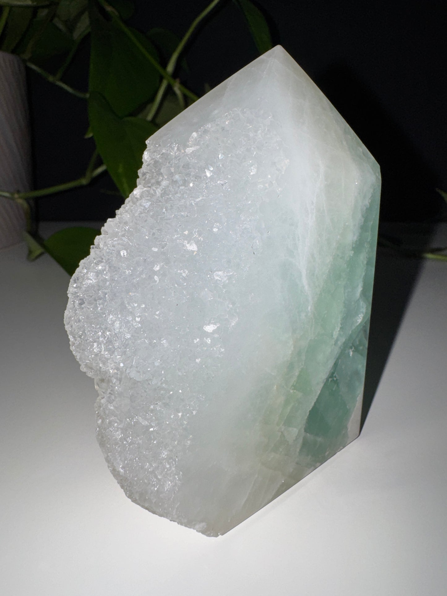 Druzy Grüner Fluorit Turm #2