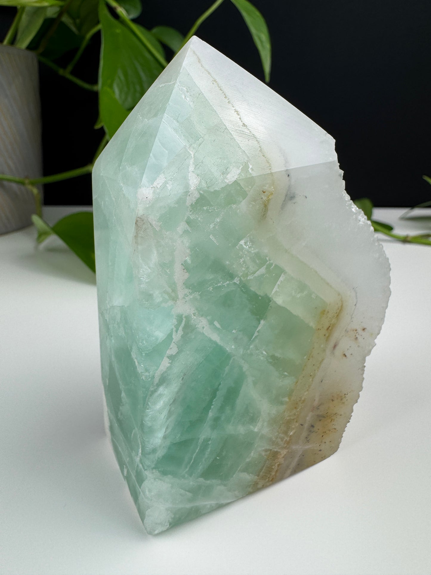 Druzy Grüner Fluorit Turm #2