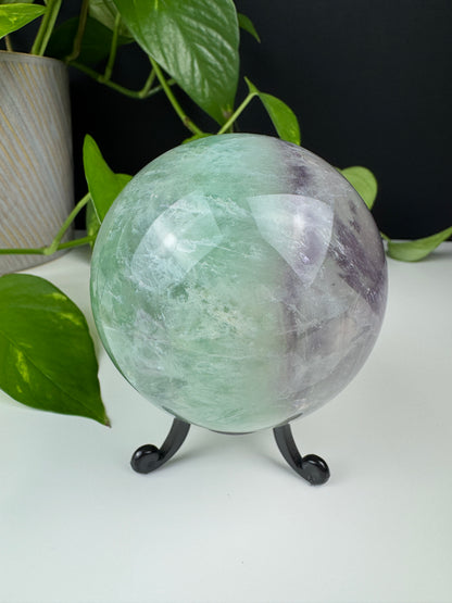 XL Wassermelonen Fluorit Kugel (Rainbow Flash)