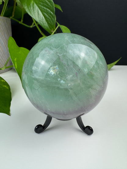 XL Wassermelonen Fluorit Kugel (Rainbow Flash)
